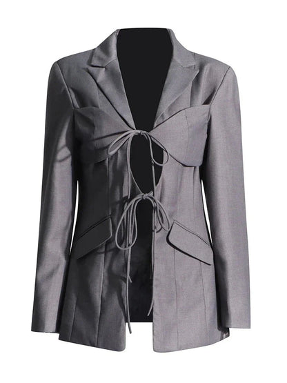 Mary Lace Up Blazer