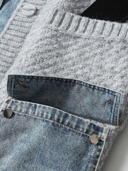 Knitting Denim Jacket