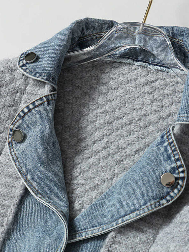 Knitting Denim Jacket