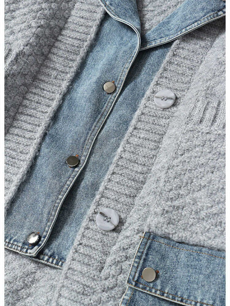 Knitting Denim Jacket