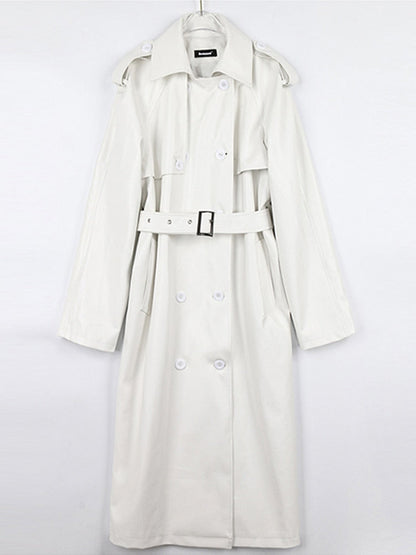 Leather Franco Trench Coat