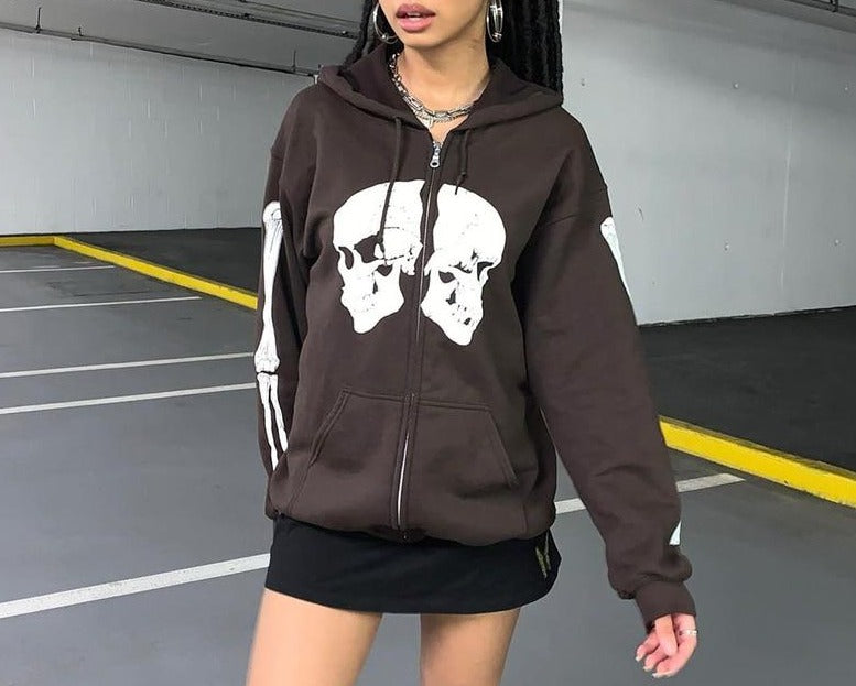 Vintage Skulls Hoodie