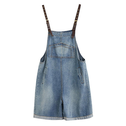 Short Denim Jumpsuit