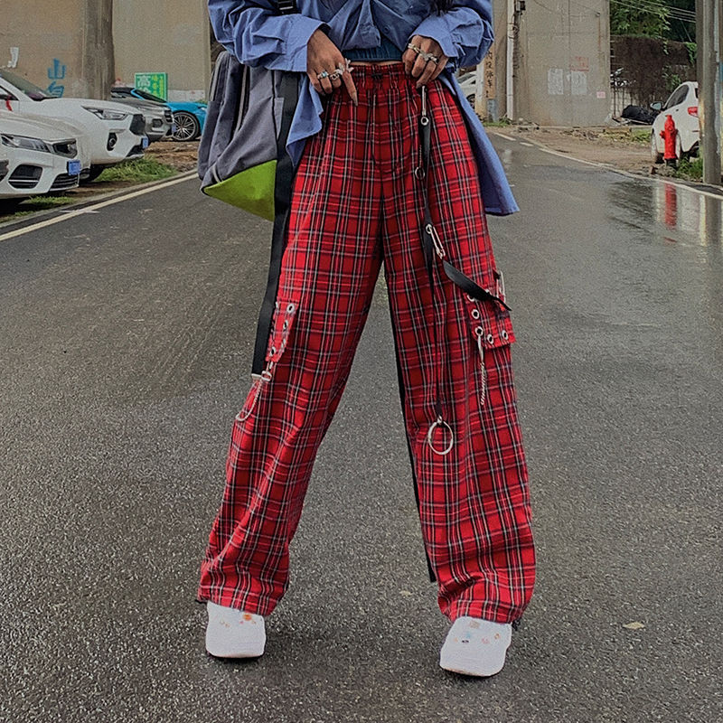 Chain Checkered Pants