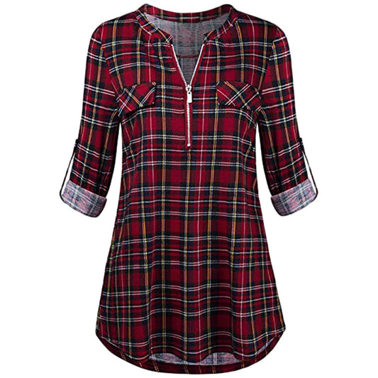 Plaid Tunic