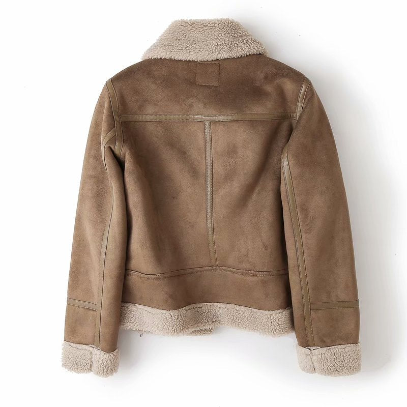 Sheepskin Suede Jacket