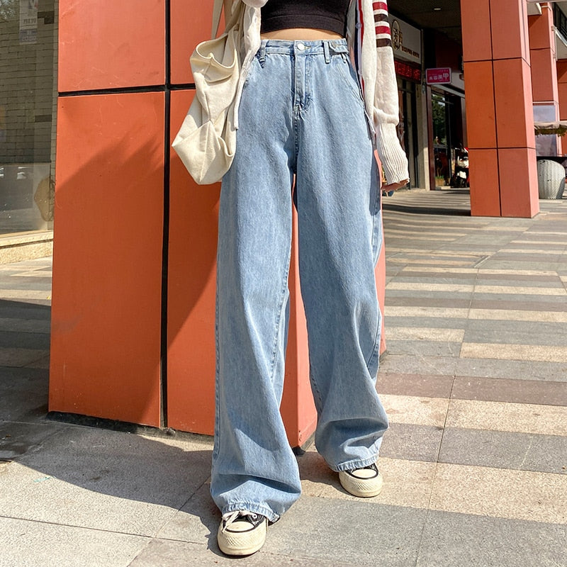 High Waist Wide Leg Jeans