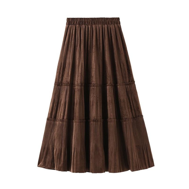 Vintage Long Velvet Skirt