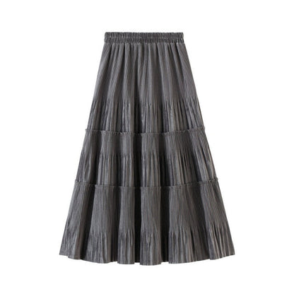 Vintage Long Velvet Skirt